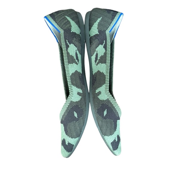 Rothy's THE PIONT Women’s Green Camo Pointed Toe Slip On Ballet Flats Si… - Picture 6 of 10